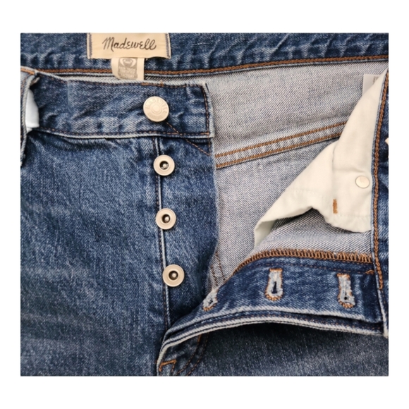 Madewell Low Slung Straight Jeans Sz 31 - Picture 7 of 9